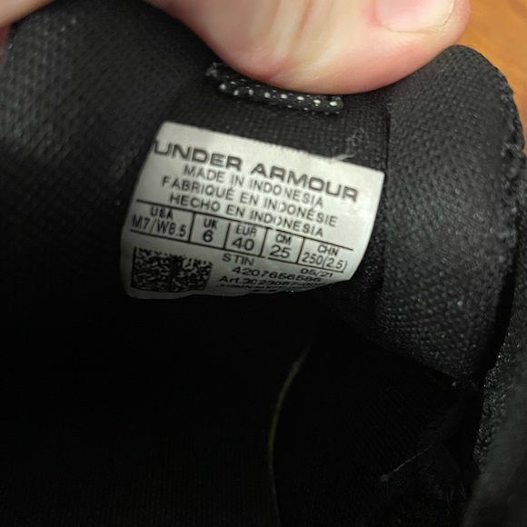 Under Armour M7/W8.5 Curry 3Z5 Three Points White Black Basketball Shoes - Picture 6 of 8